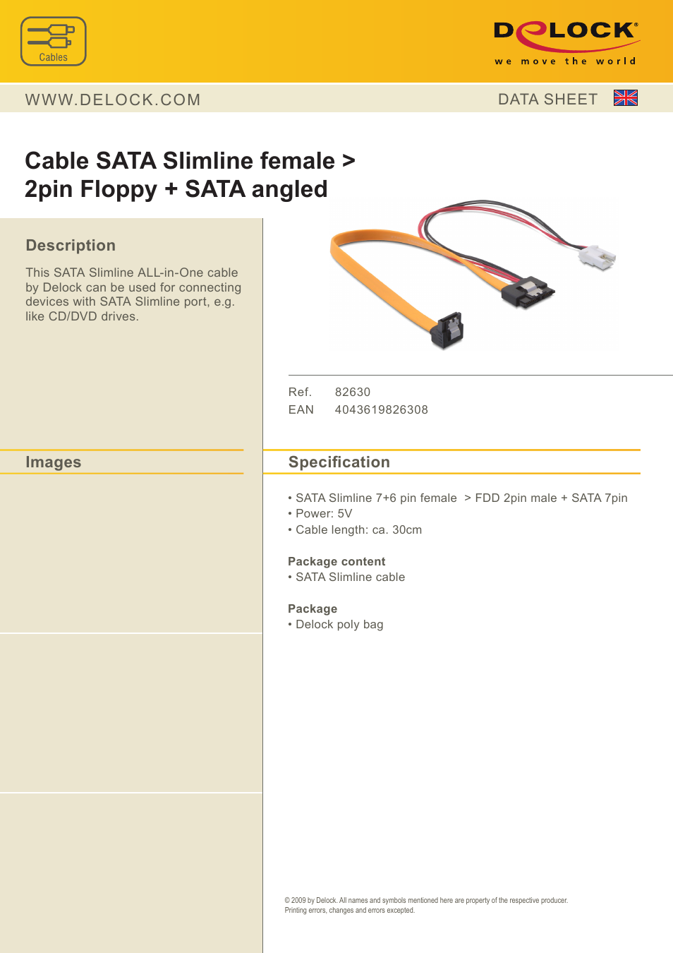 DeLOCK 82630 User Manual | 1 page