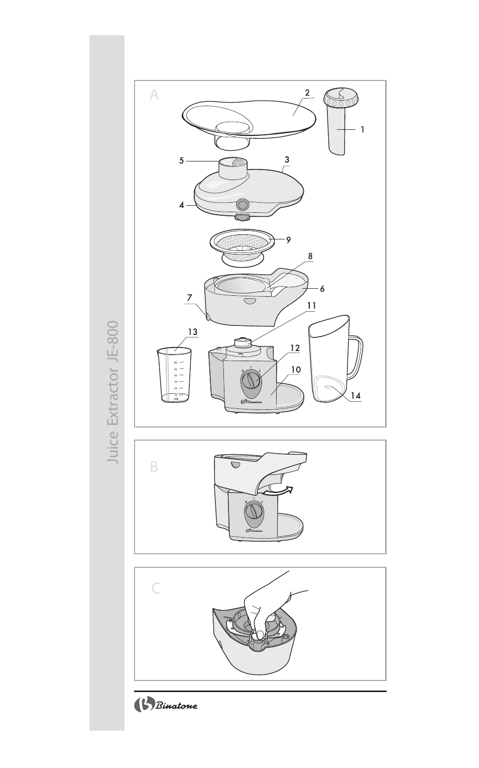 Binatone JE-800 User Manual | Page 2 / 30