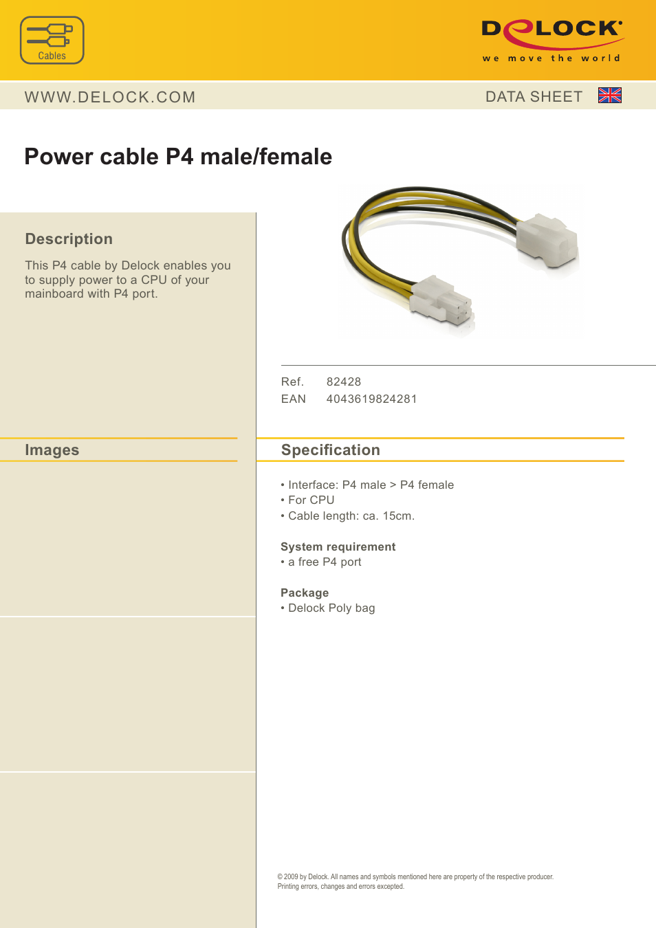 DeLOCK 82428 User Manual | 1 page