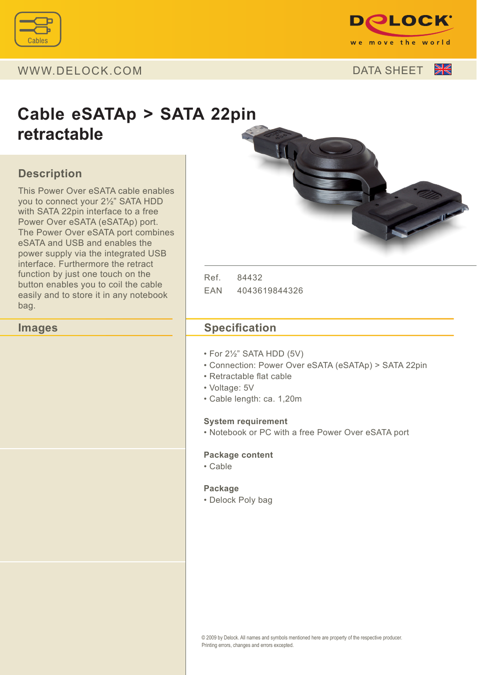 DeLOCK 84432 User Manual | 1 page