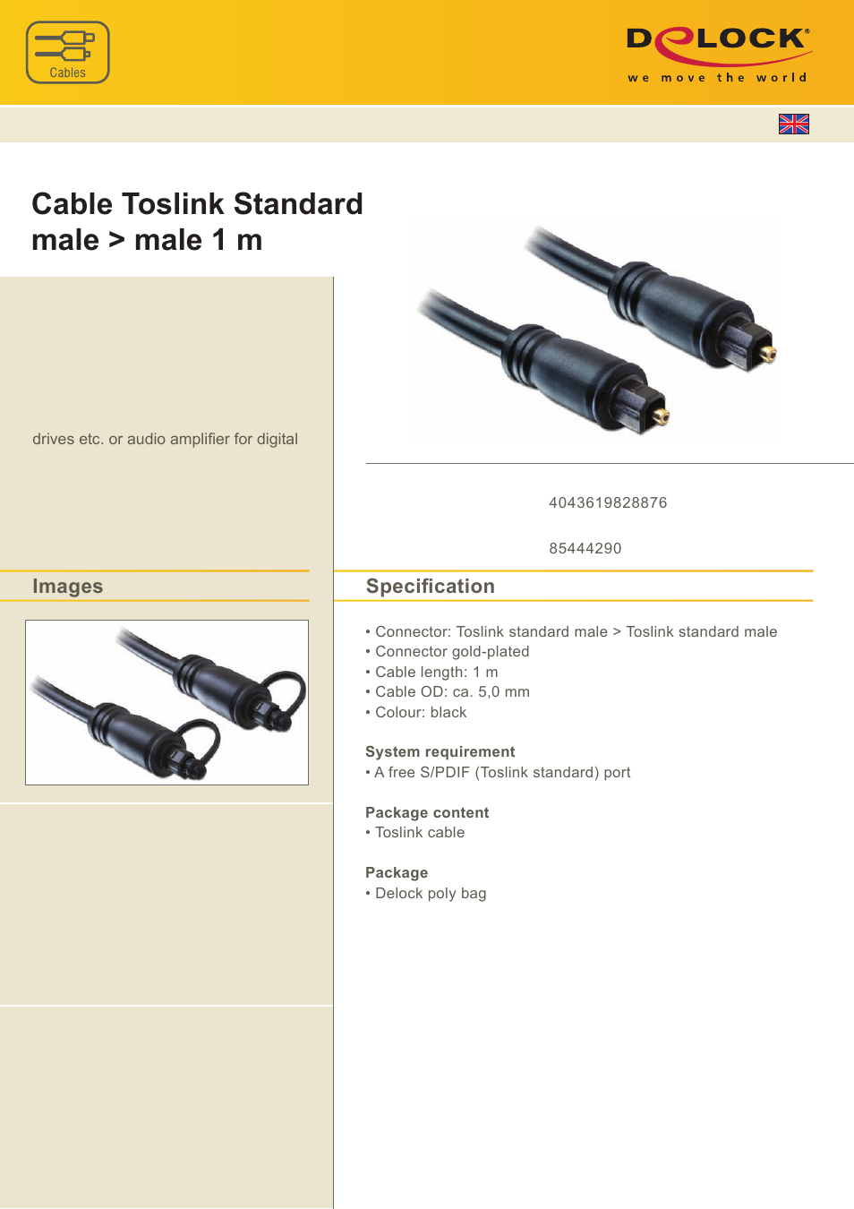 DeLOCK 82887 User Manual | 1 page