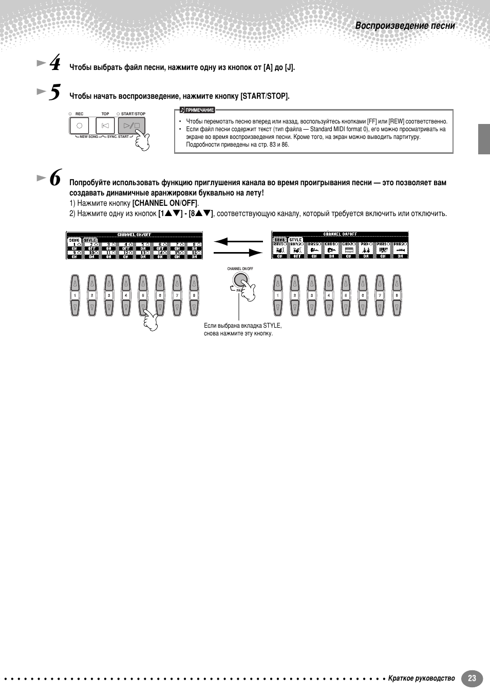 Зутф улб‚в‰вмлв фвтмл | Yamaha PSR-2100 User Manual | Page 23 / 176