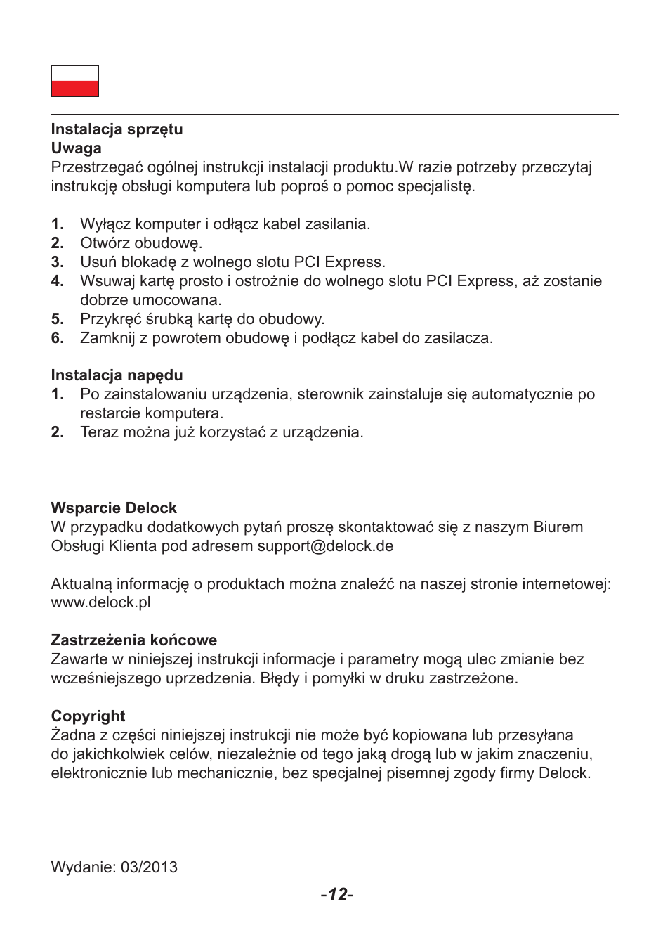 DeLOCK 89135 User Manual | Page 13 / 14