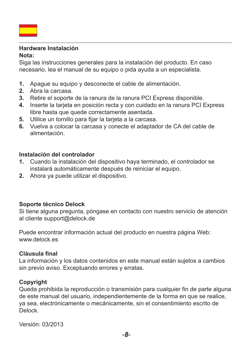 DeLOCK 89135 User Manual | Page 9 / 14