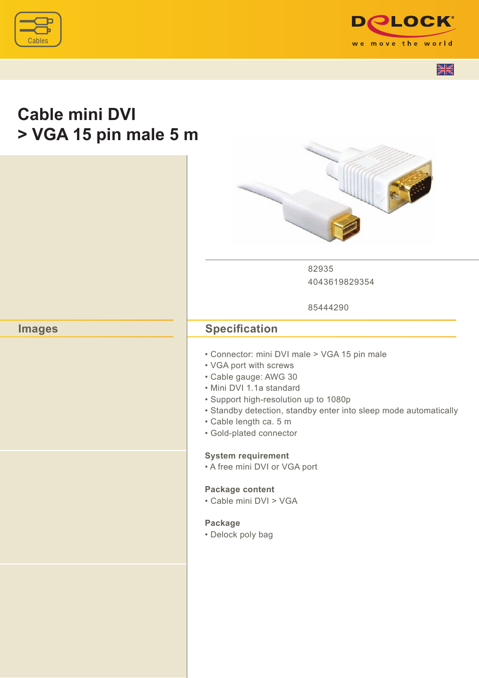 DeLOCK 82935 User Manual | 1 page