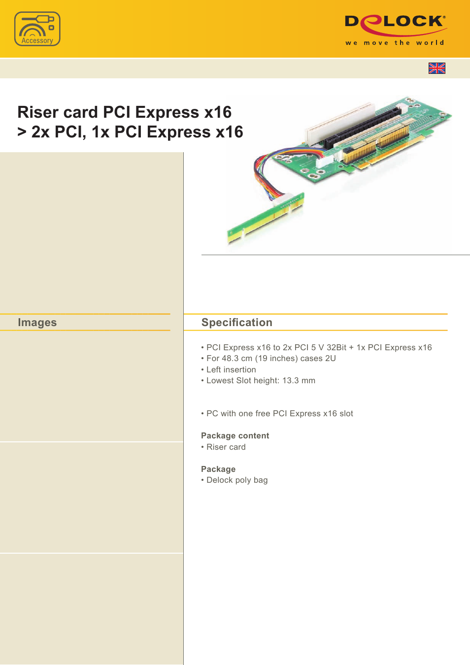 DeLOCK 89151 User Manual | 1 page