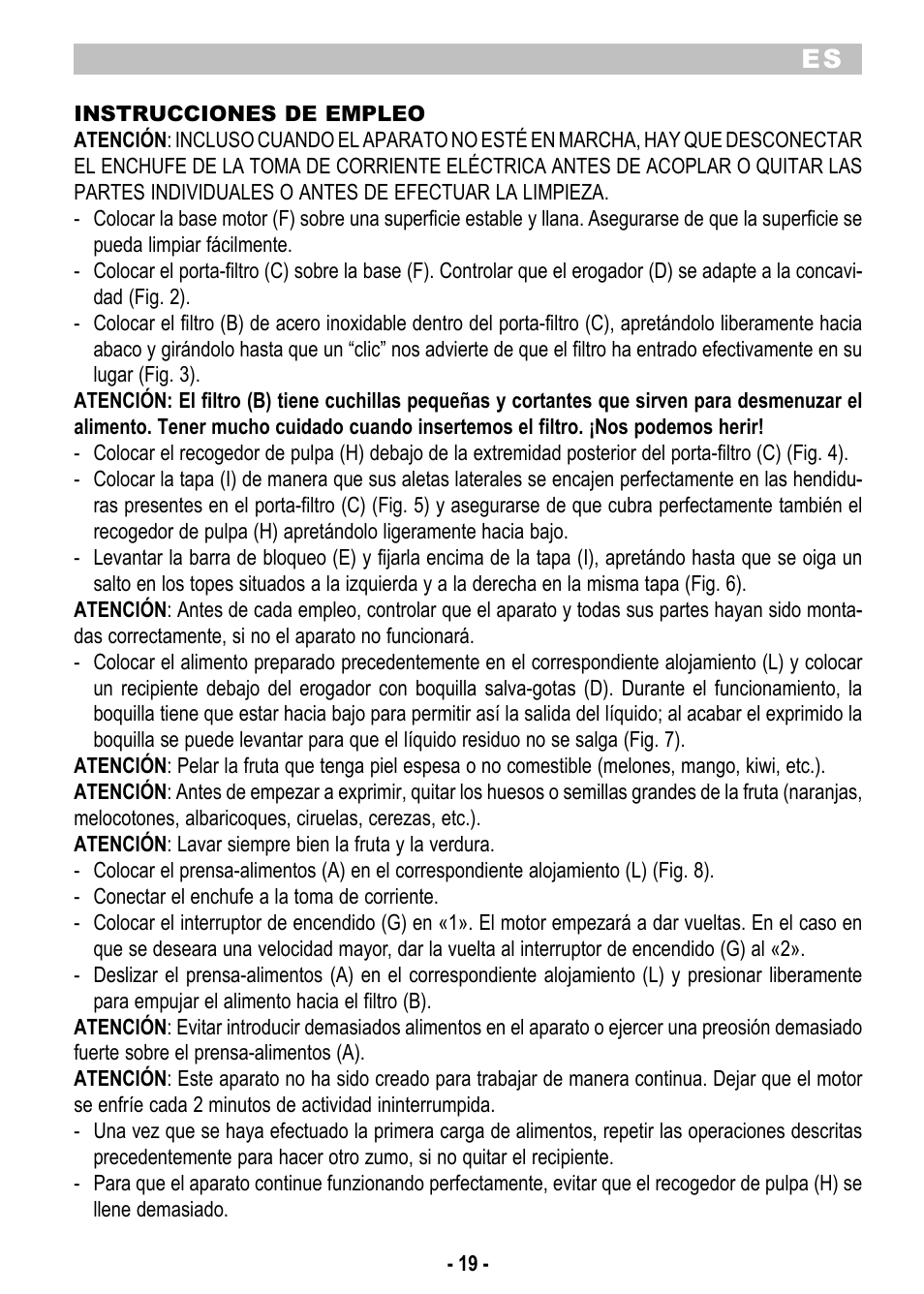 ARIETE Centrica Metal 173 User Manual | Page 21 / 48