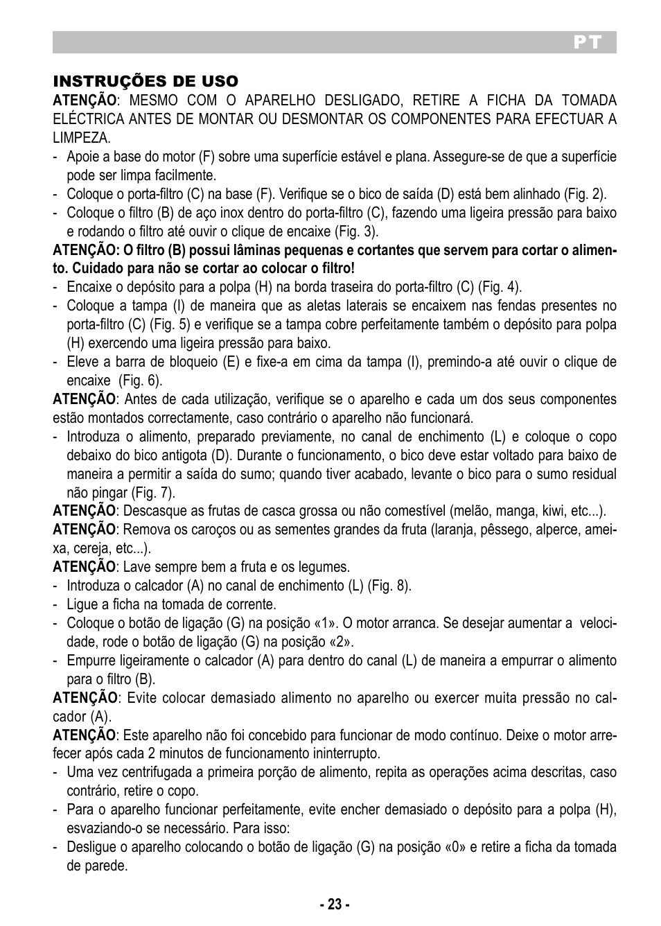 ARIETE Centrica Metal 173 User Manual | Page 25 / 48