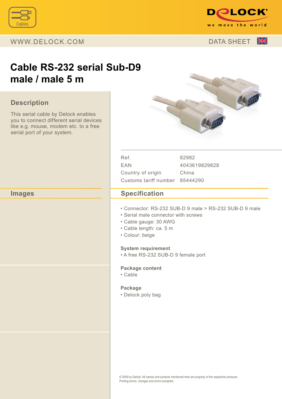 DeLOCK 82982 User Manual | 1 page