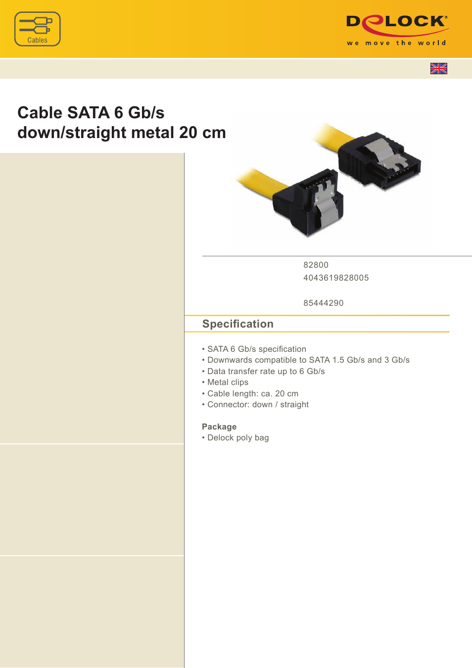 DeLOCK 82800 User Manual | 1 page