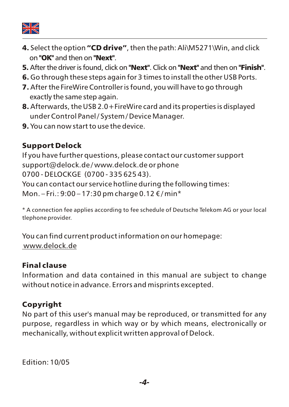 Seite4 | DeLOCK 89050 User Manual | Page 4 / 4