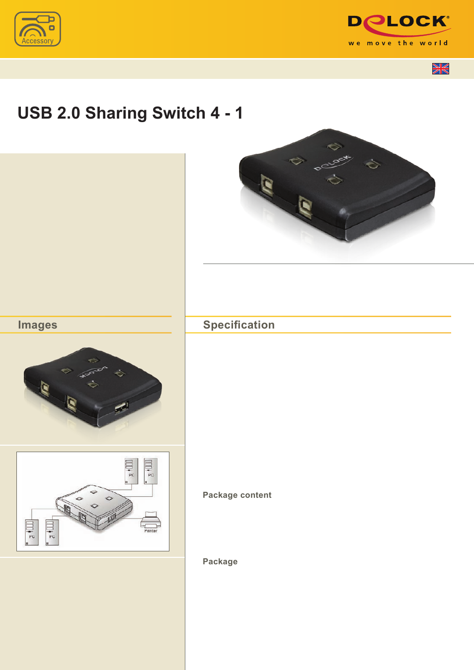 DeLOCK 87483 User Manual | 1 page