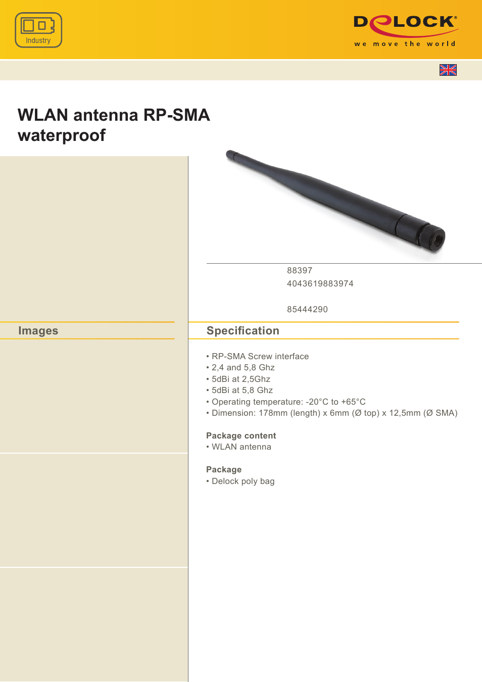 DeLOCK 88397 User Manual | 1 page