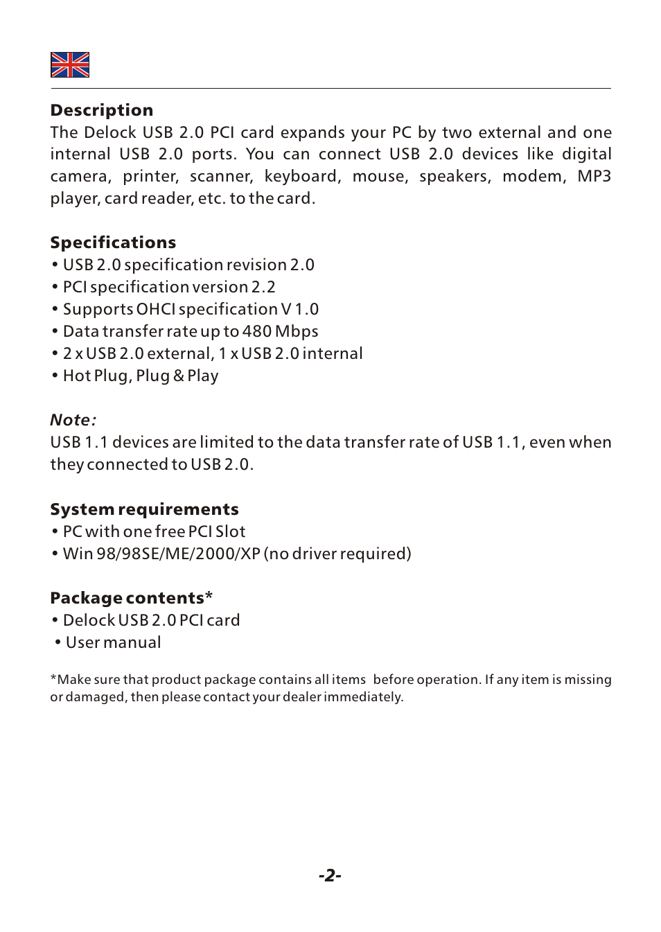 Seite2 | DeLOCK 89040 User Manual | Page 2 / 4