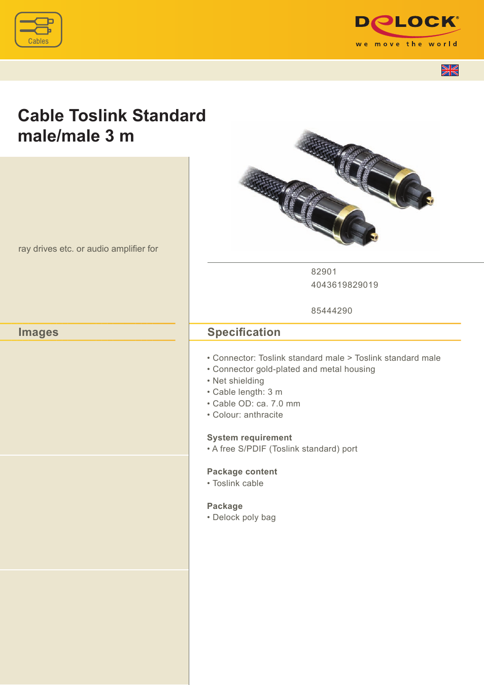 DeLOCK 82901 User Manual | 1 page