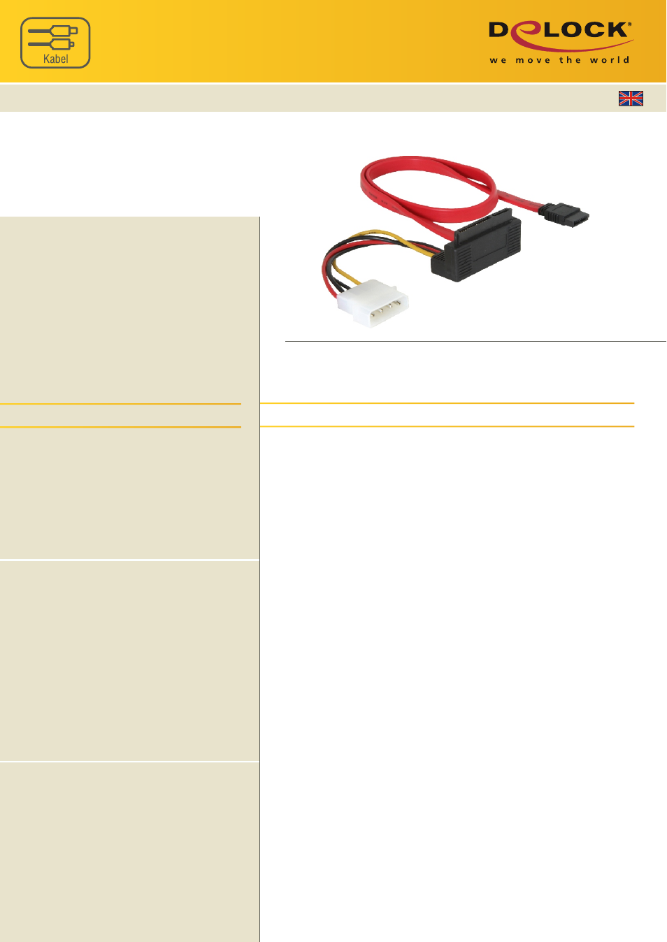DeLOCK 84307 User Manual | 1 page