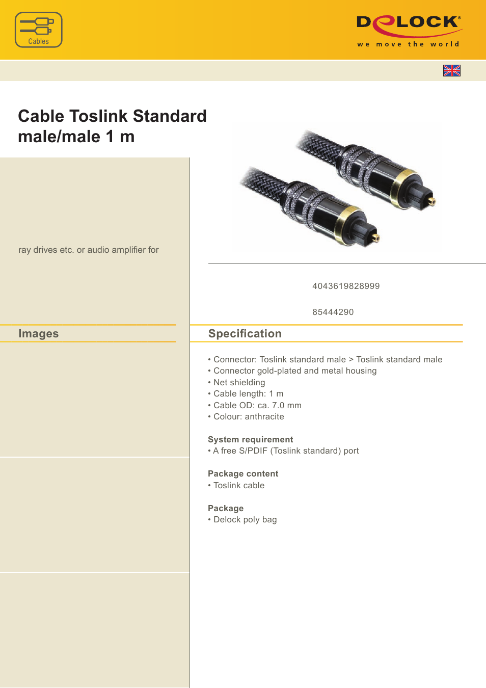 DeLOCK 82899 User Manual | 1 page