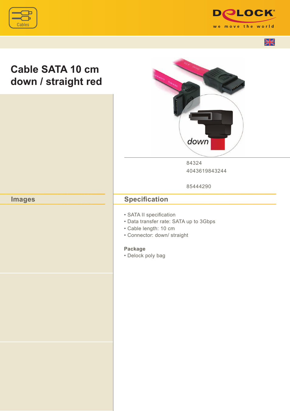 DeLOCK 84324 User Manual | 1 page