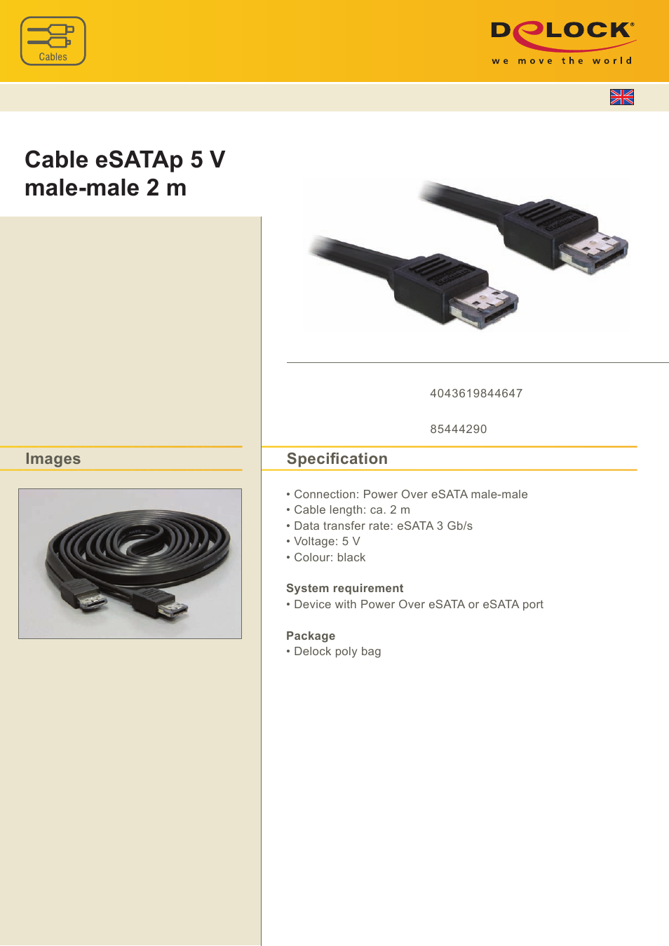 DeLOCK 84464 User Manual | 1 page