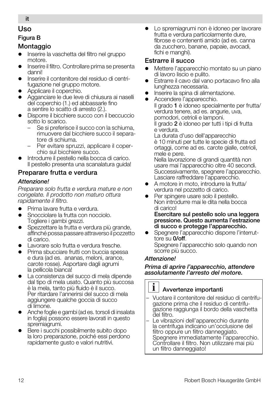 Bosch MES20G0 User Manual | Page 12 / 73