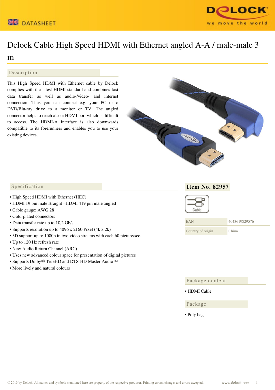 DeLOCK 82957 User Manual | 2 pages