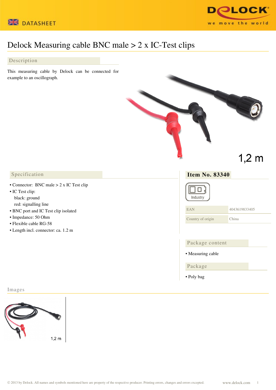 DeLOCK 83340 User Manual | 1 page