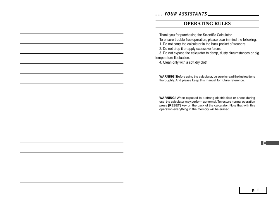ASSISTANT AC–3252 User Manual | Page 3 / 96