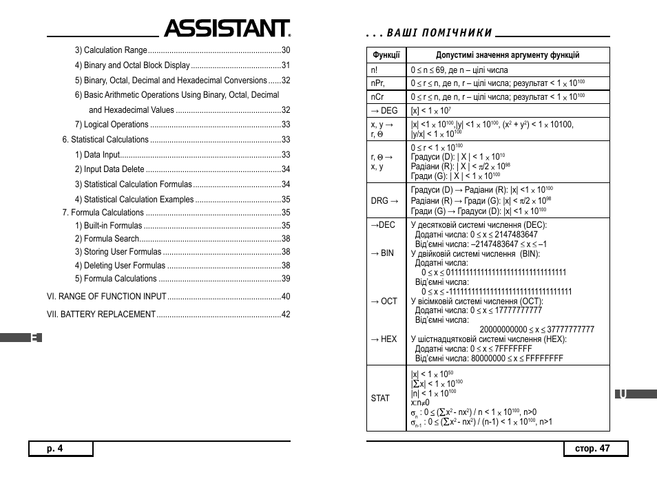 ASSISTANT AC–3252 User Manual | Page 6 / 96