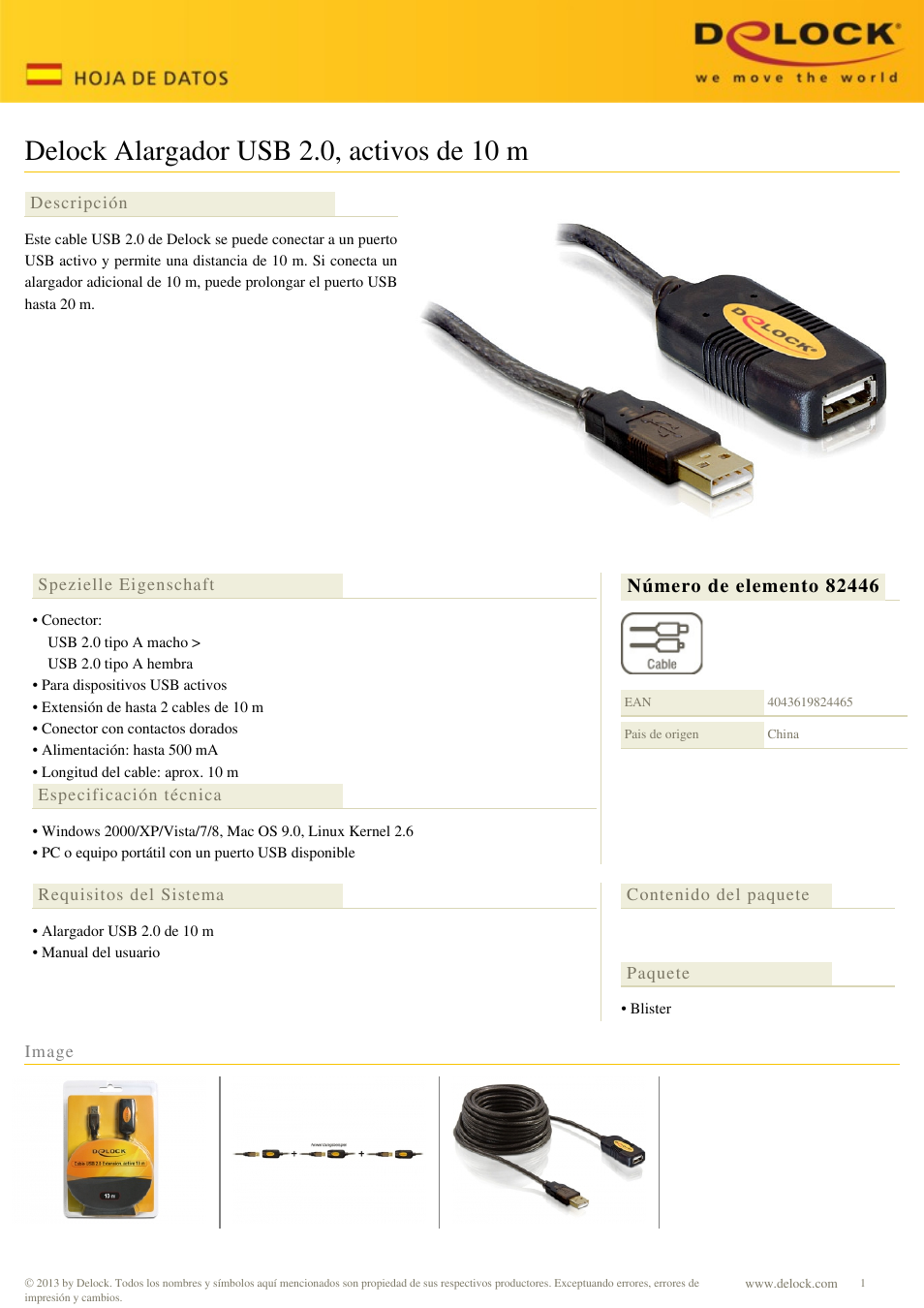 DeLOCK 82446 User Manual | 1 page