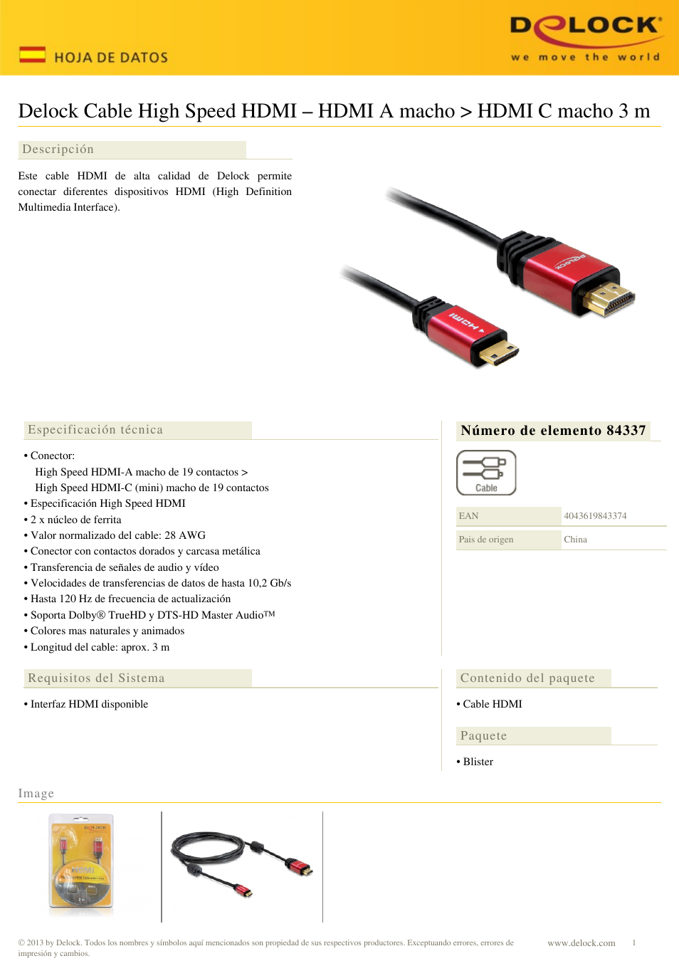 DeLOCK 84337 User Manual | 1 page