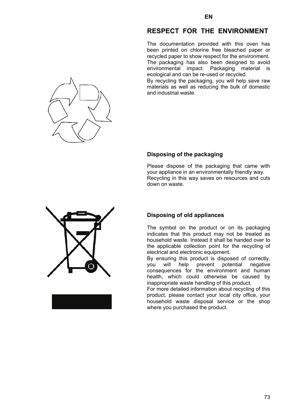 Respect for the environment | Kaiser S4571 User Manual | Page 73 / 83