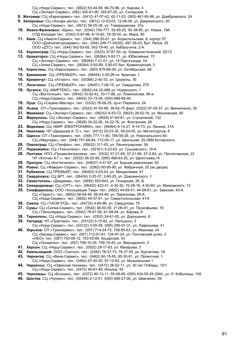 Kaiser S4571 User Manual | Page 81 / 83