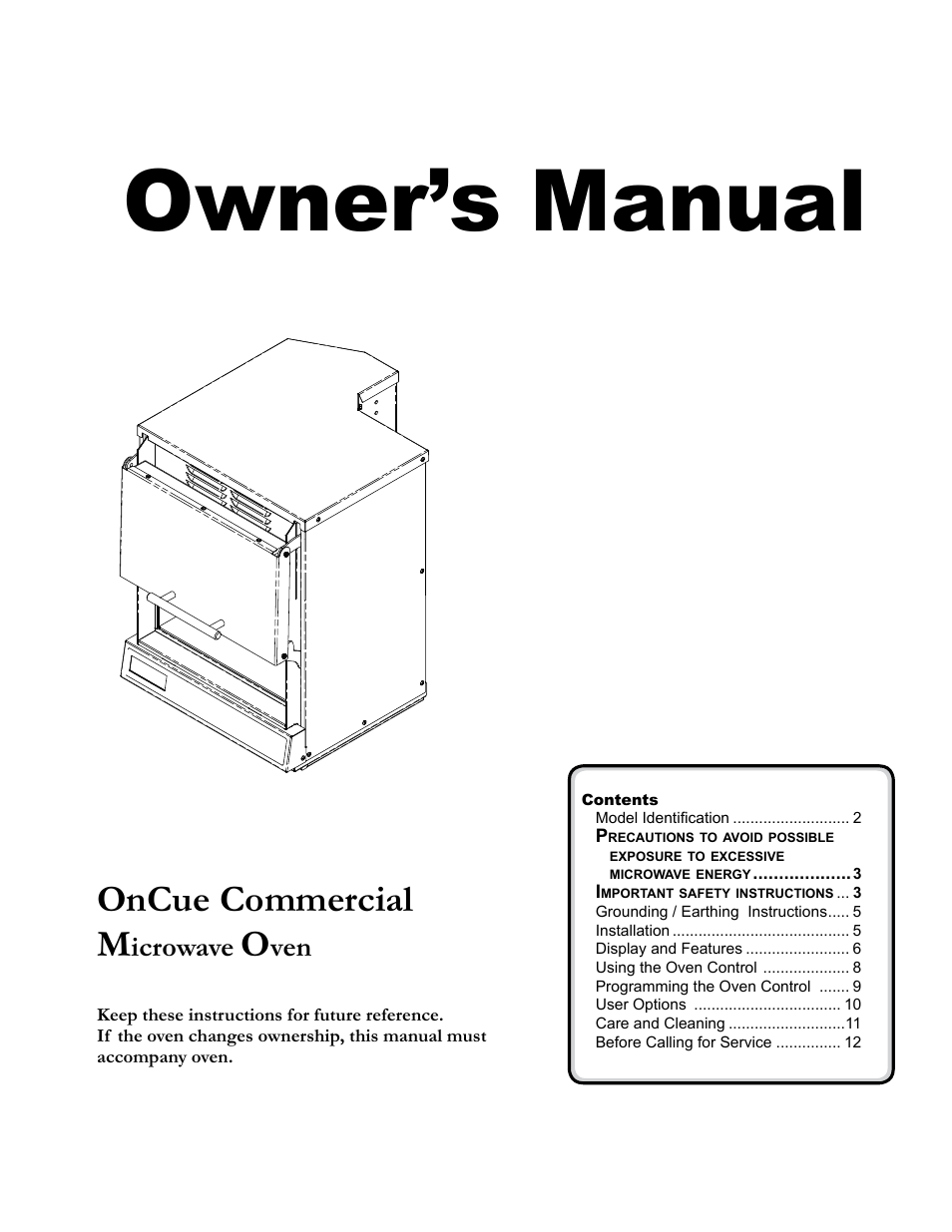 ACP MOC24 Owner's Manual User Manual | 12 pages