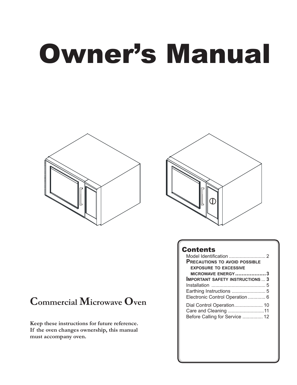 ACP MMS10TS Owner's Manual User Manual | 12 pages