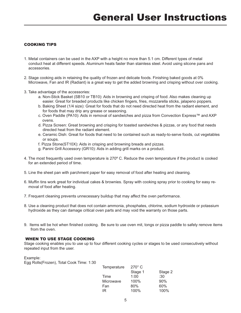 Hqhudo 8vhu ,qvwuxfwlrqv | ACP MXP5221 Owner's Manual User Manual | Page 5 / 20