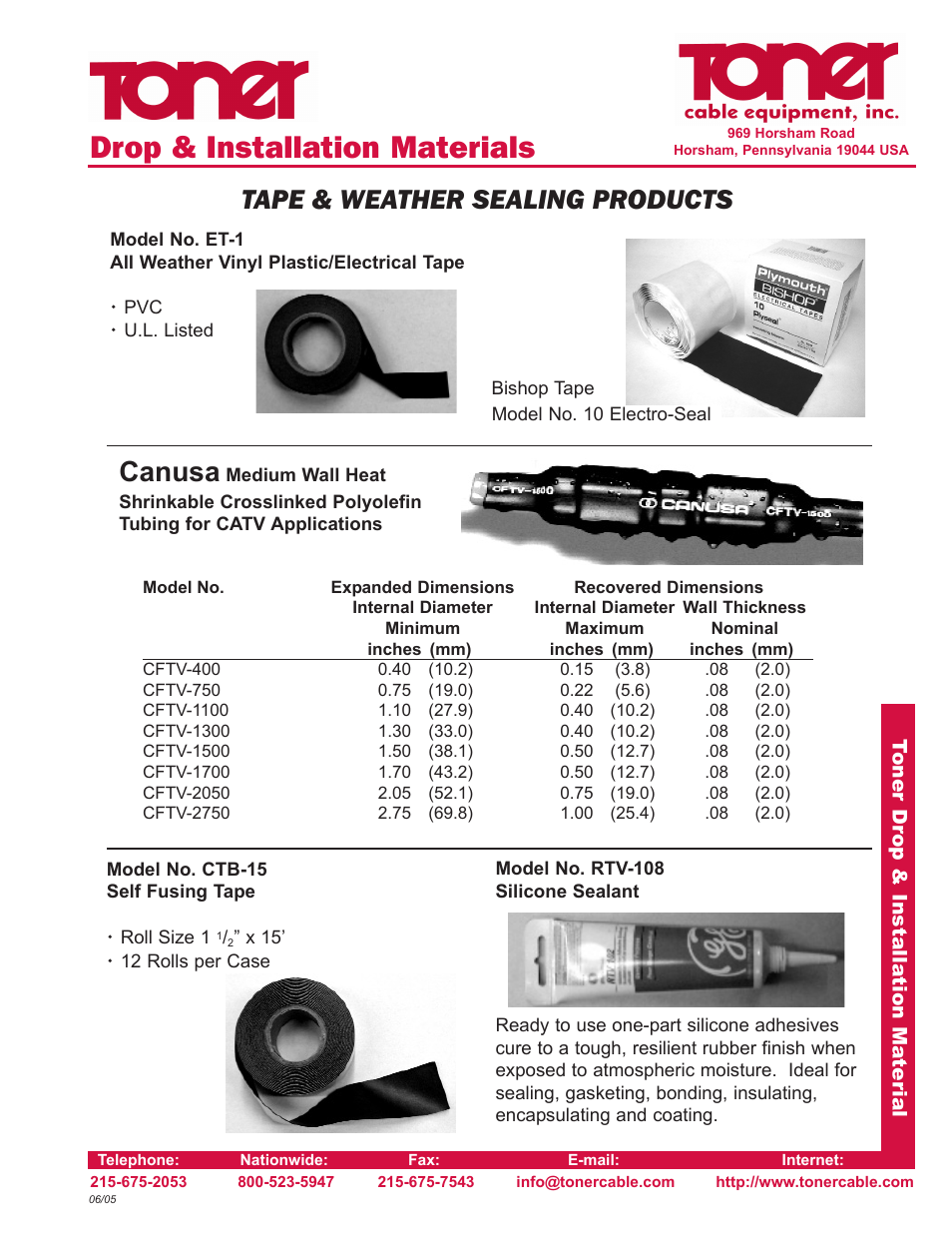 Toner Cable WB-* Weather Boots User Manual | 2 pages