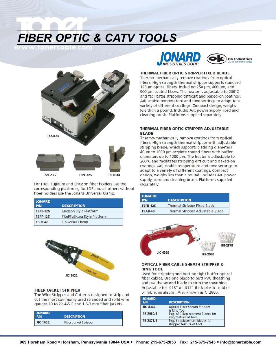 Fiber optic & catv tools | Toner Cable JIC-891 Connector-Crimping Pliers with Side Cutters User Manual | Page 12 / 22