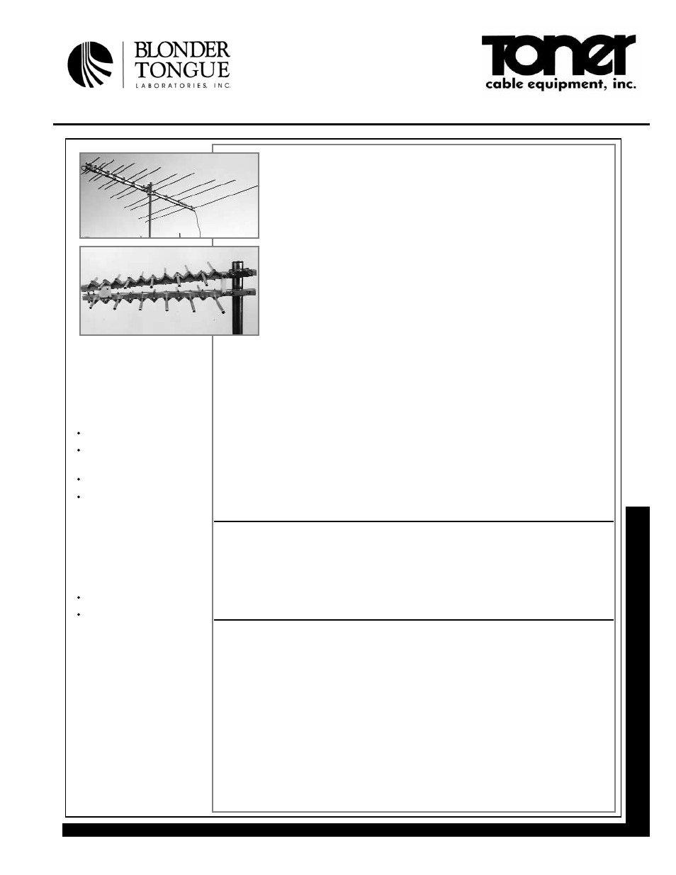 Toner Cable BTY-C-MOUNT 5760 Antenna Mount User Manual | 2 pages