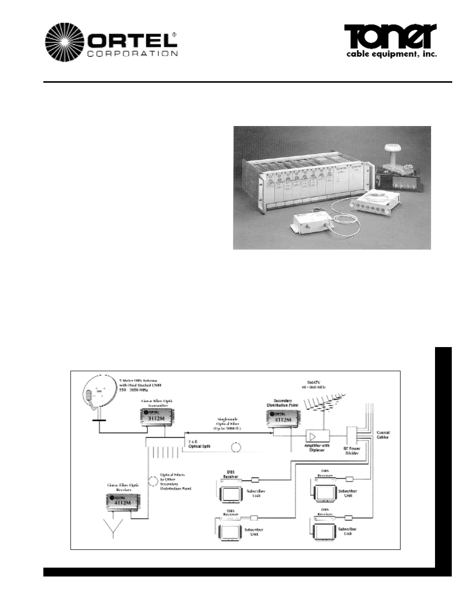 Toner Cable Lightlinks (TM) L-Band Fiber Optic System User Manual | 2 pages