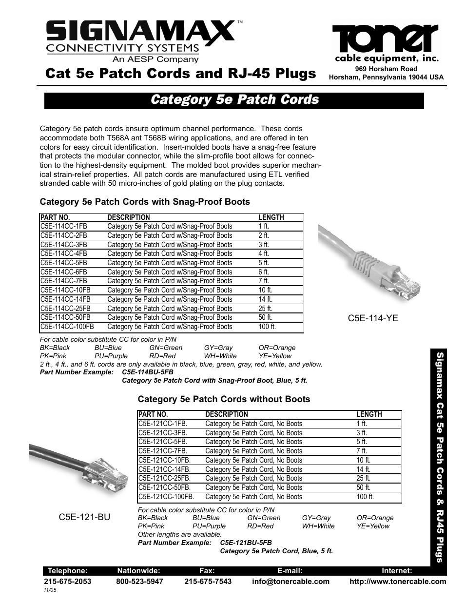 Toner Cable KRJ* Voice Grade Modular Plugs User Manual | 2 pages