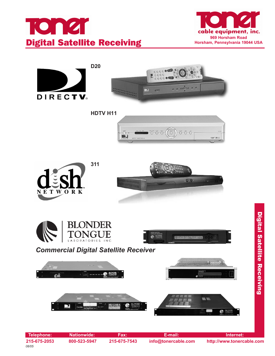 Toner Cable TMS8-2150 3x8 Satellite Multiswitch User Manual | 4 pages