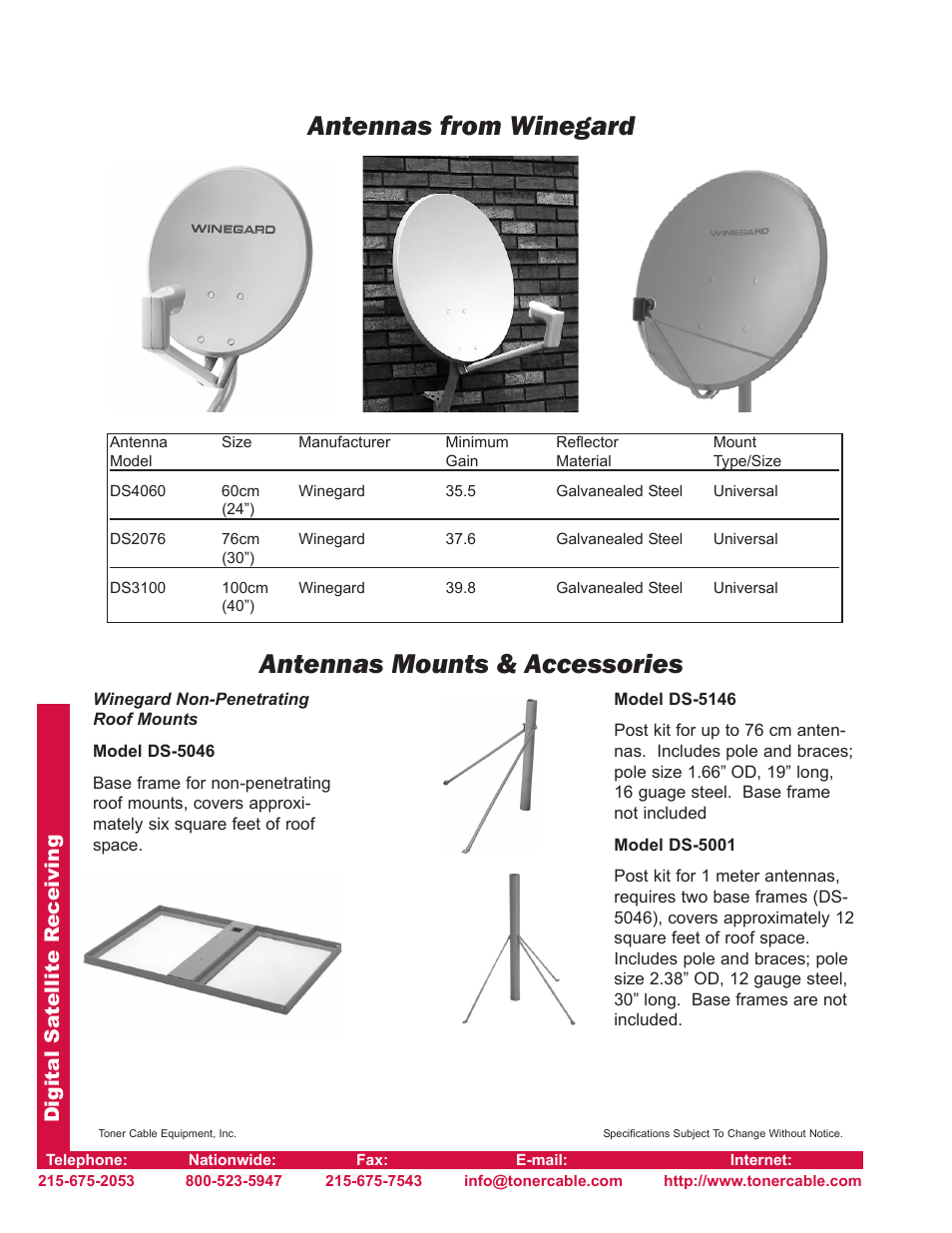 Digital sa tellite r eceiving | Toner Cable TMS8-2150 3x8 Satellite Multiswitch User Manual | Page 4 / 4