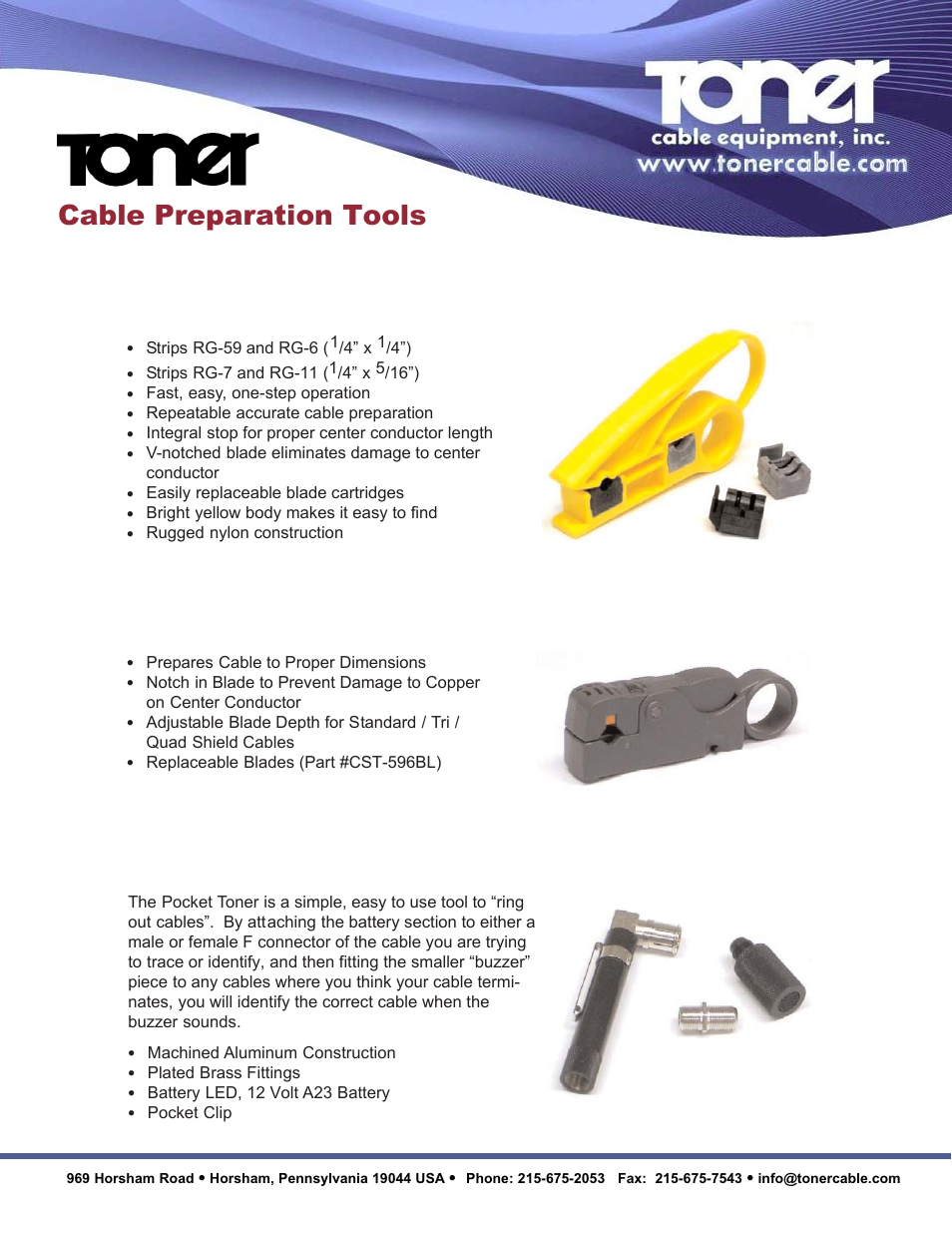 Toner Cable PT-1 Pocket Toner User Manual | 2 pages