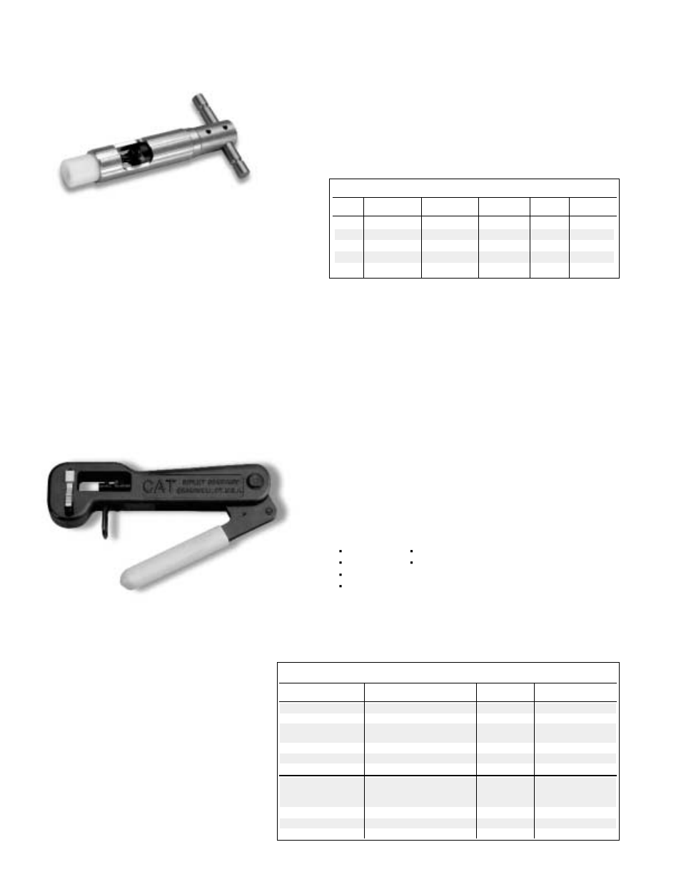 Cat cst-mc, Cst-mc, Cat compression assembly tool ordering guide | Cat compression assembly tool, Cst-mc coring & stripping tools | Toner Cable RTT Round Taper Tool User Manual | Page 2 / 4