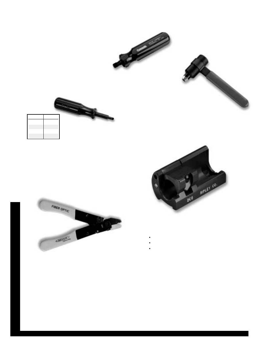 F103-s ft, Ca b le t ools | Toner Cable RTT Round Taper Tool User Manual | Page 4 / 4