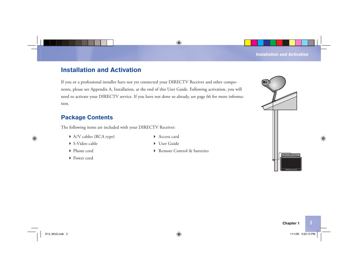 Installation and activation, Package contents | Toner Cable D12 Digital Satellite Receiver User Manual | Page 11 / 81
