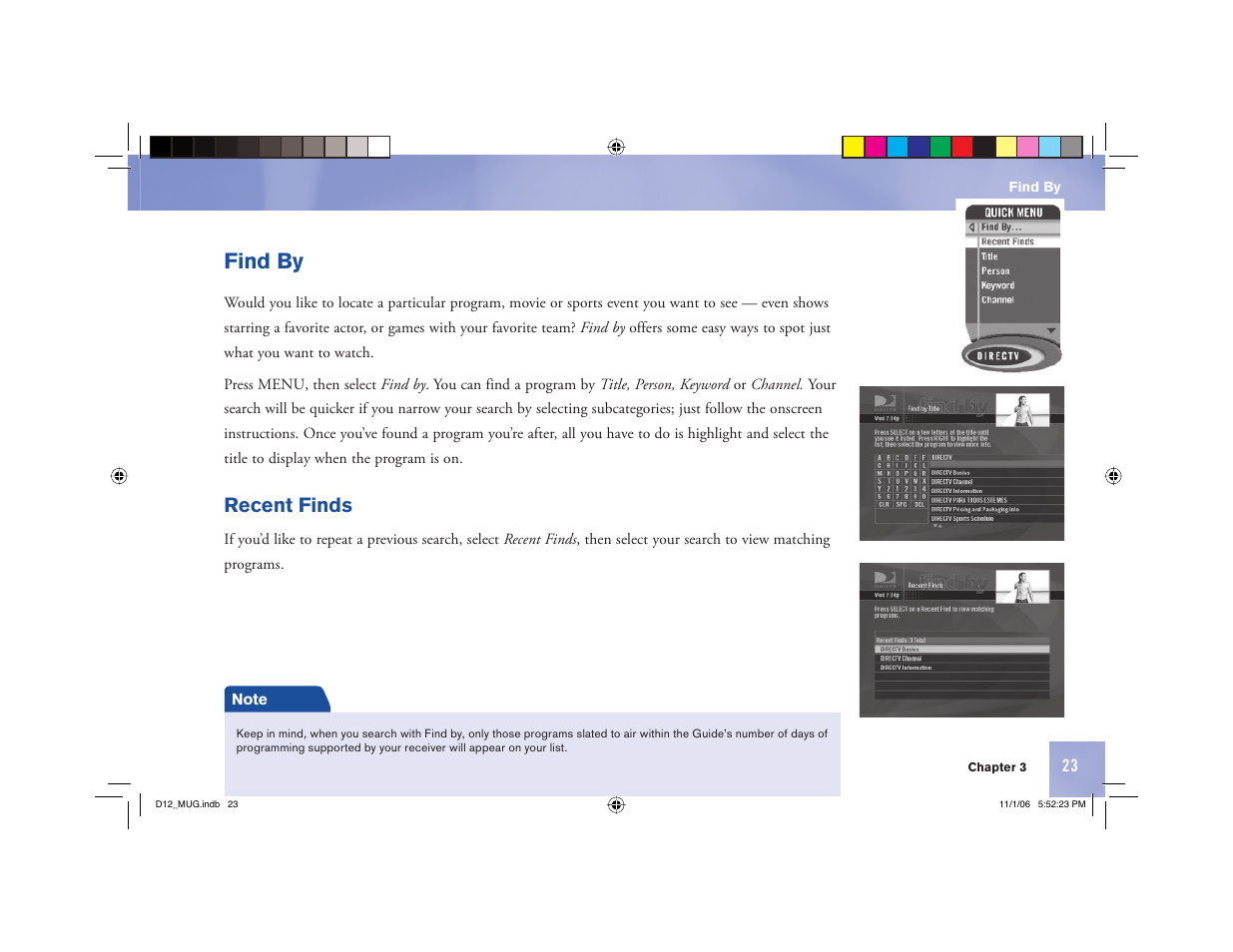 Find by, Recent finds | Toner Cable D12 Digital Satellite Receiver User Manual | Page 31 / 81