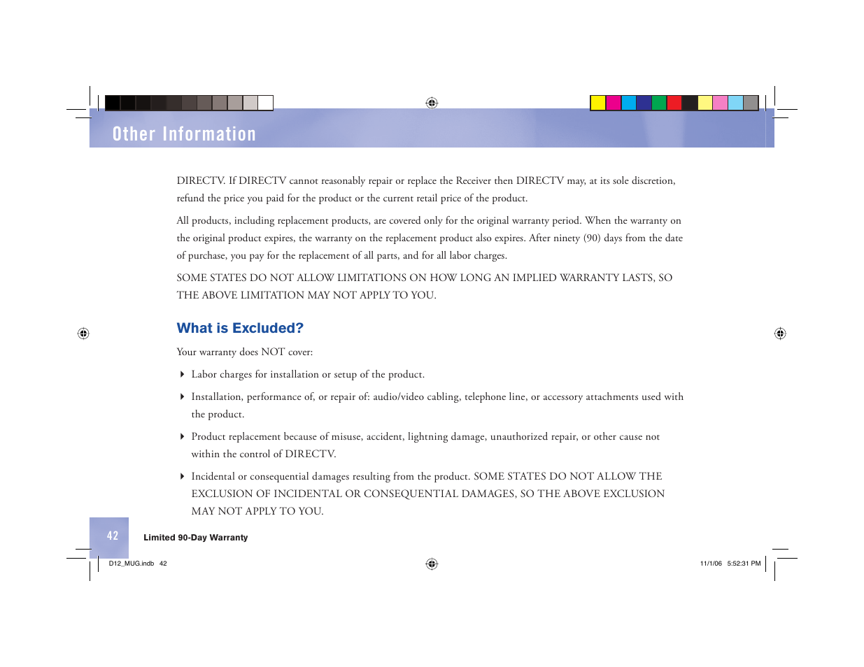 Other information | Toner Cable D12 Digital Satellite Receiver User Manual | Page 50 / 81