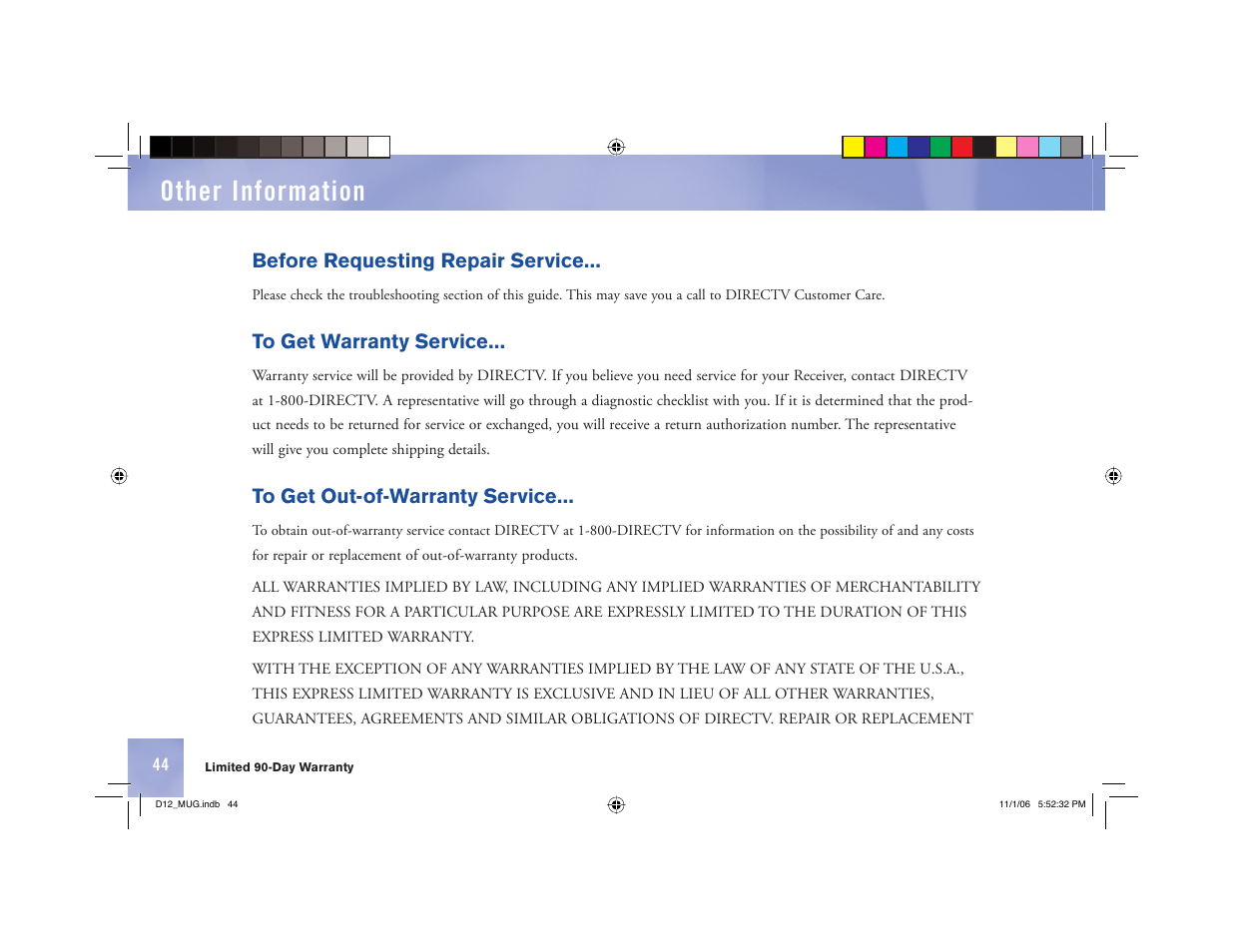 Other information | Toner Cable D12 Digital Satellite Receiver User Manual | Page 52 / 81
