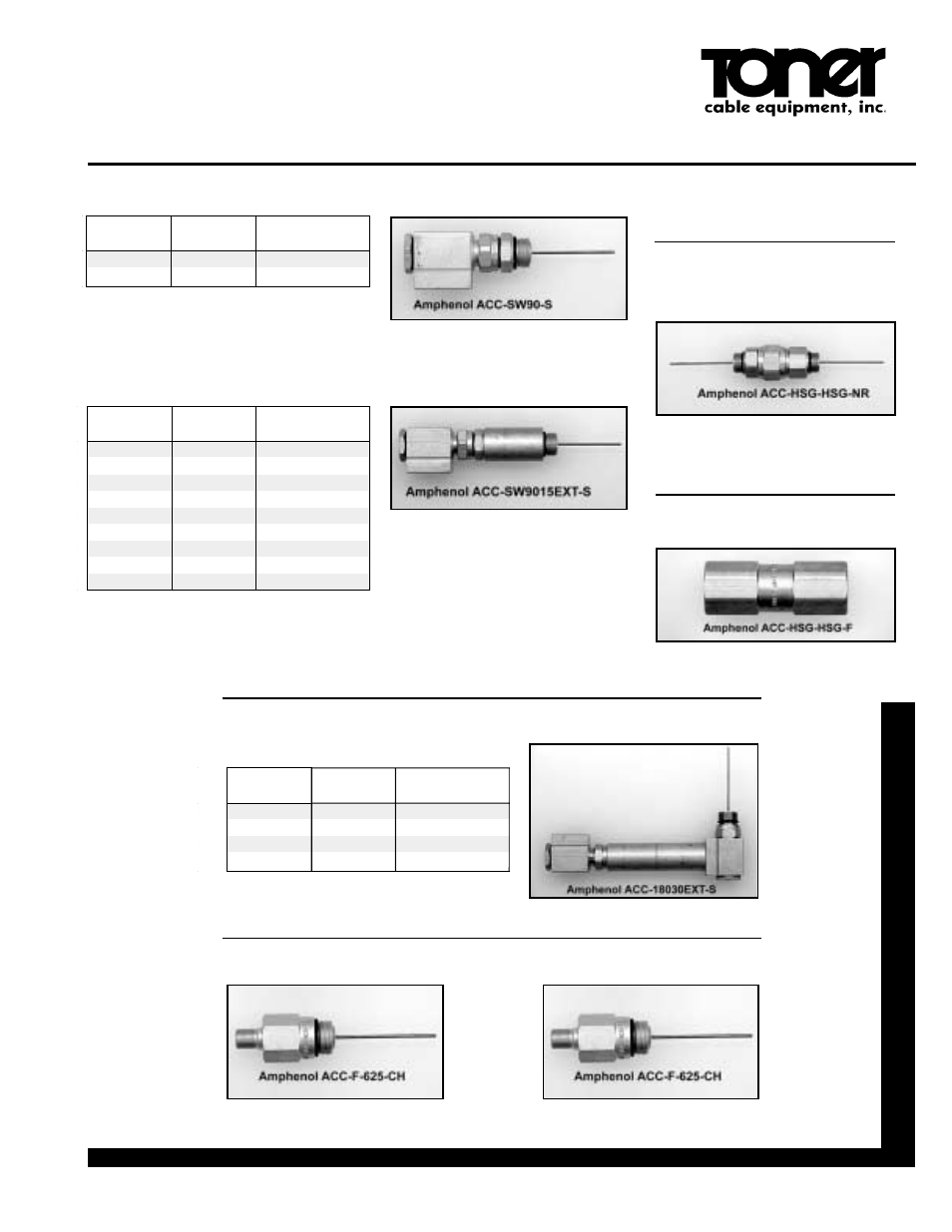 Toner Cable ACC-18015EXT 180° Adapters User Manual | 2 pages